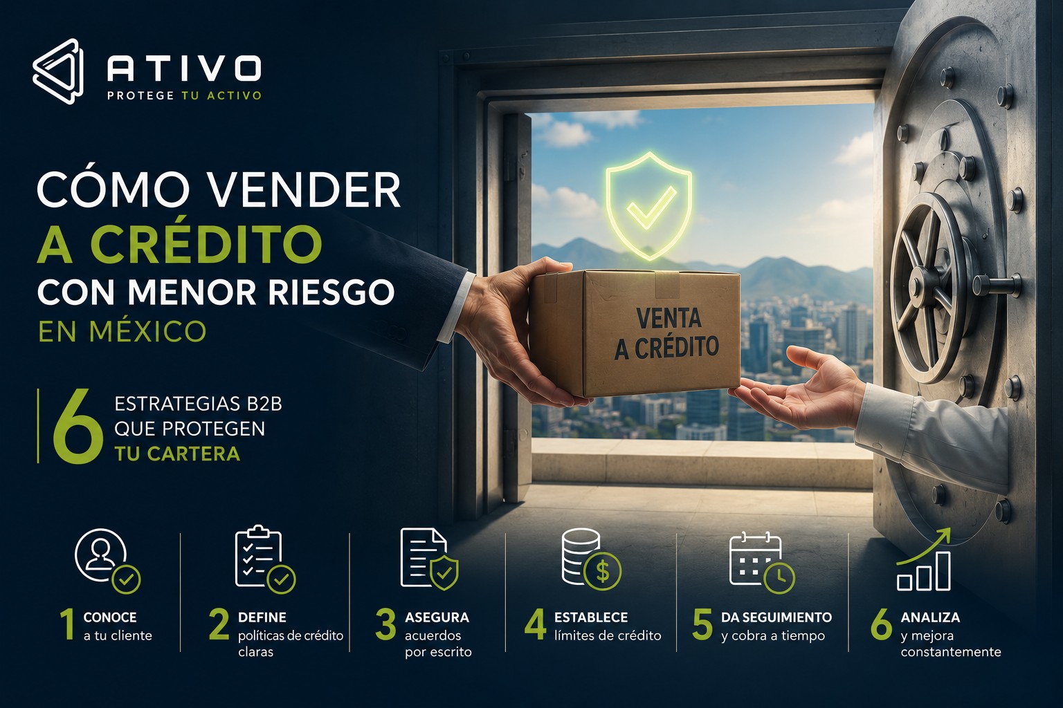 Cómo vender a crédito con menor riesgo en México: 6 estrategias B2B que protegen tu cartera — ATIVO