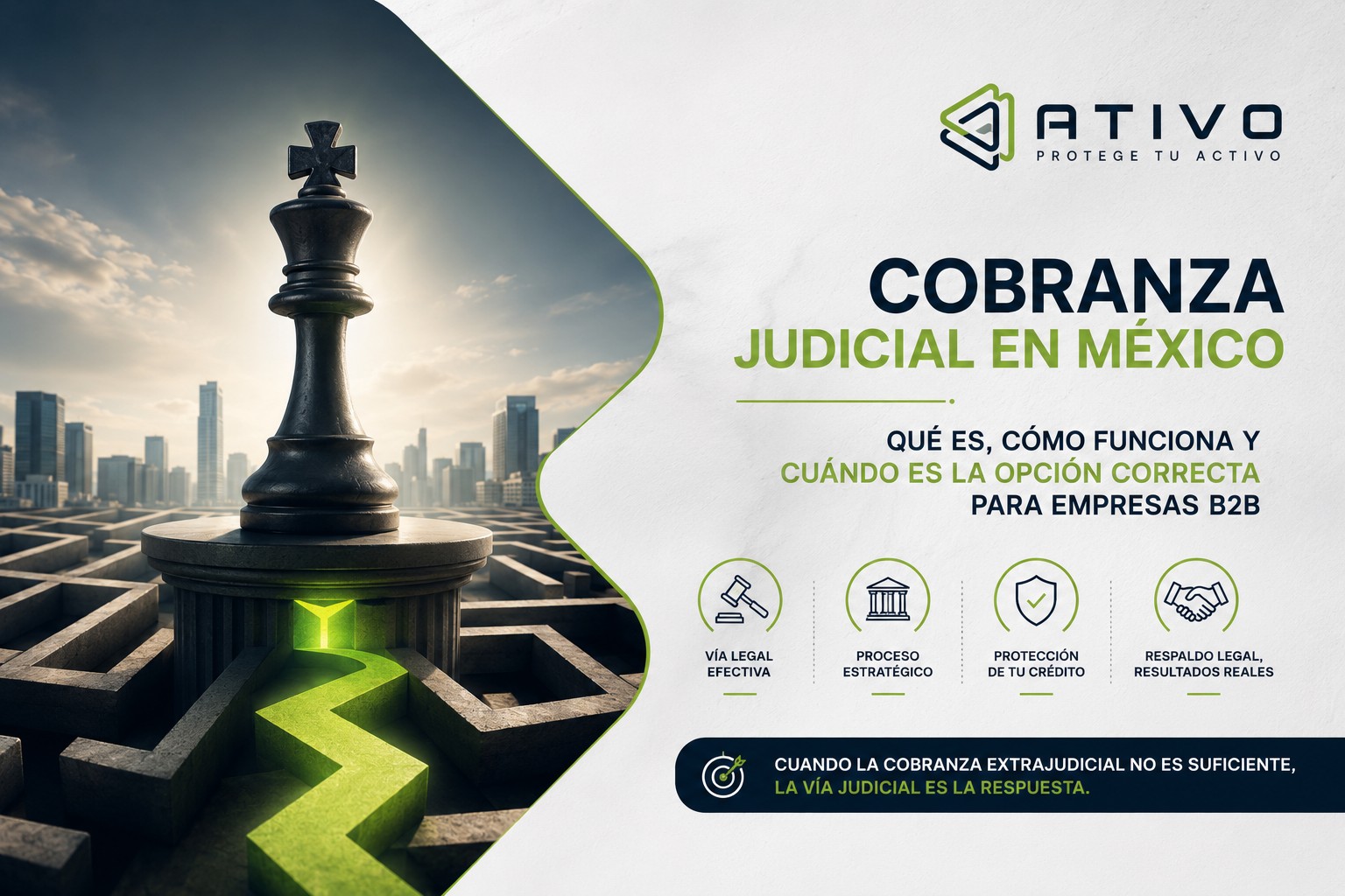 Cobranza judicial en México: qué es, cómo funciona y cuándo es la opción correcta para empresas B2B — ATIVO