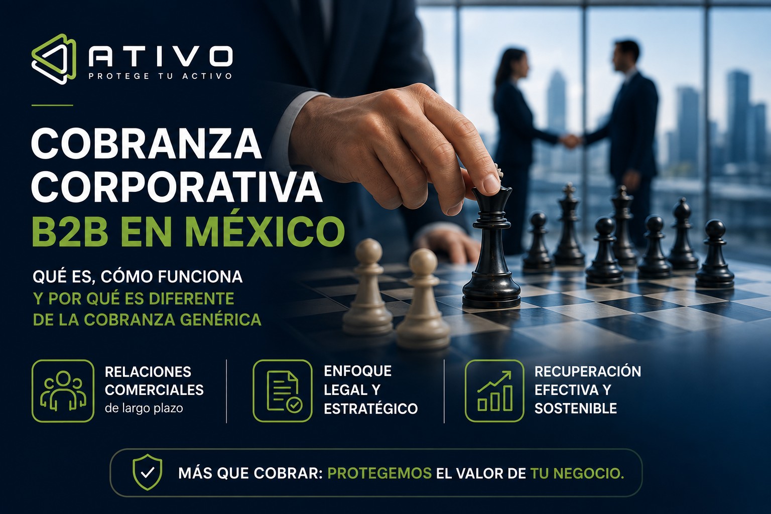 Cobranza corporativa B2B en México: qué es, cómo funciona y por qué es diferente de la cobranza genérica — ATIV