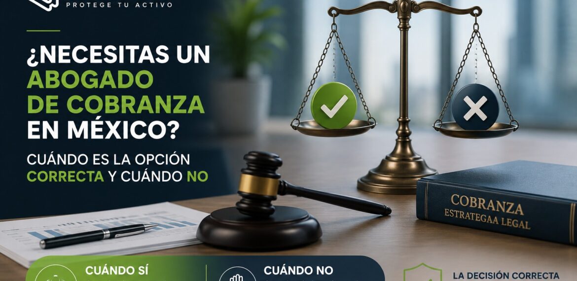 ¿Necesitas un abogado de cobranza en México? Cuándo es la opción correcta y cuándo no — ATIVO
