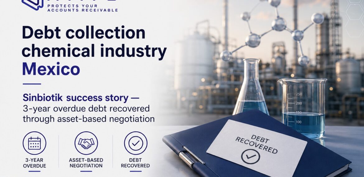 Debt collection chemical industry Mexico: Sinbiotik success story — 3-year overdue debt recovered through asset-based negotiation — ATIVO