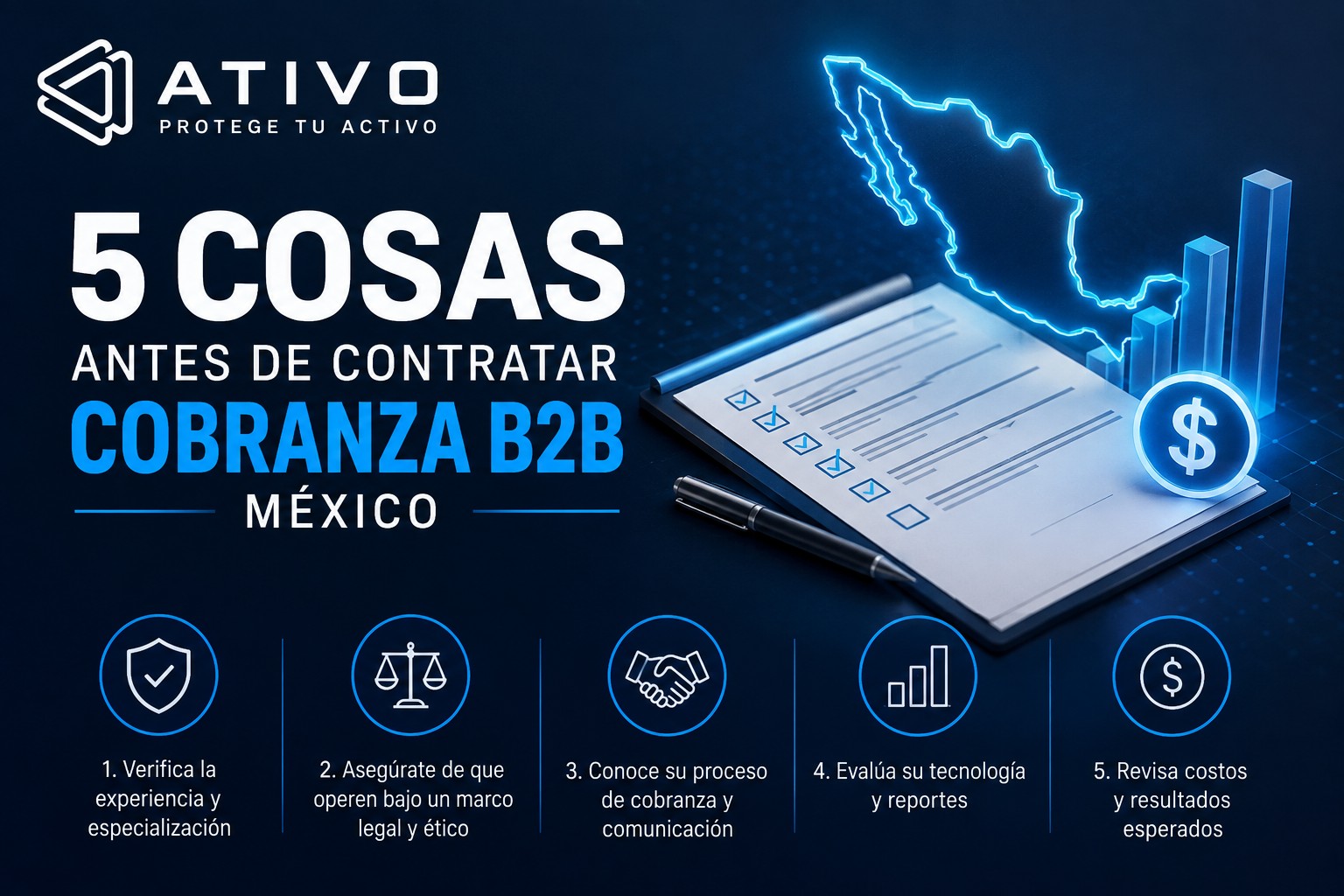 5 cosas antes de contratar cobranza B2B México — ATIVO