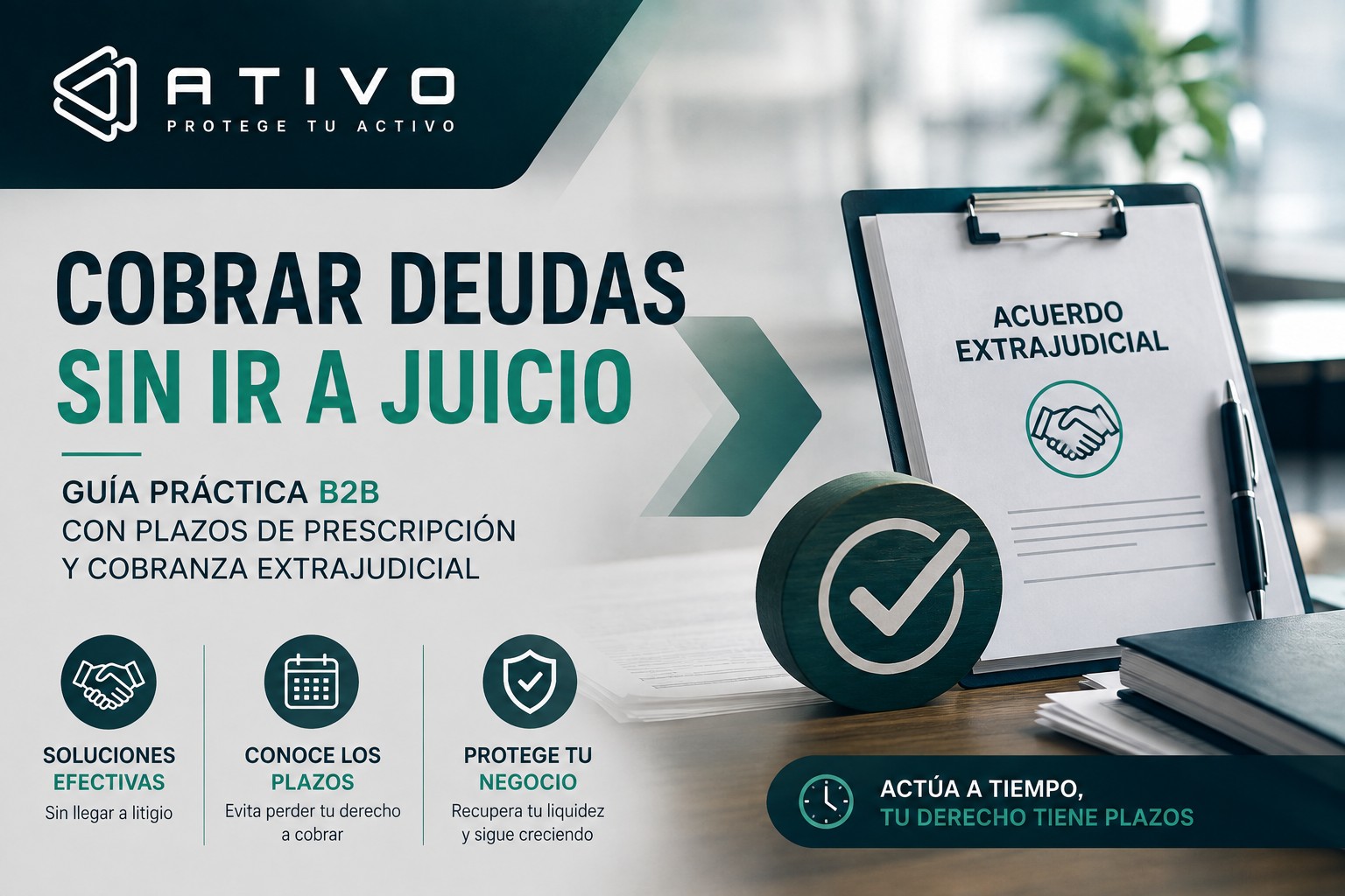 Cobrar deudas sin ir a juicio en México: guía práctica B2B con plazos de prescripción y cobranza extrajudicial — ATIVO