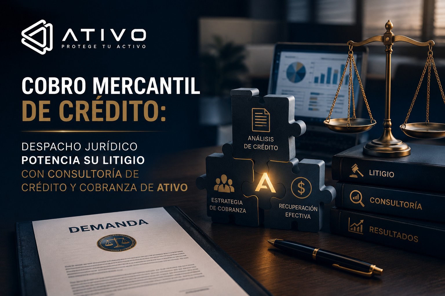 Cobro mercantil de crédito: Holguín Zaldívar potencia su litigio con consultoría de crédito y cobranza de ATIVO — historia de éxito