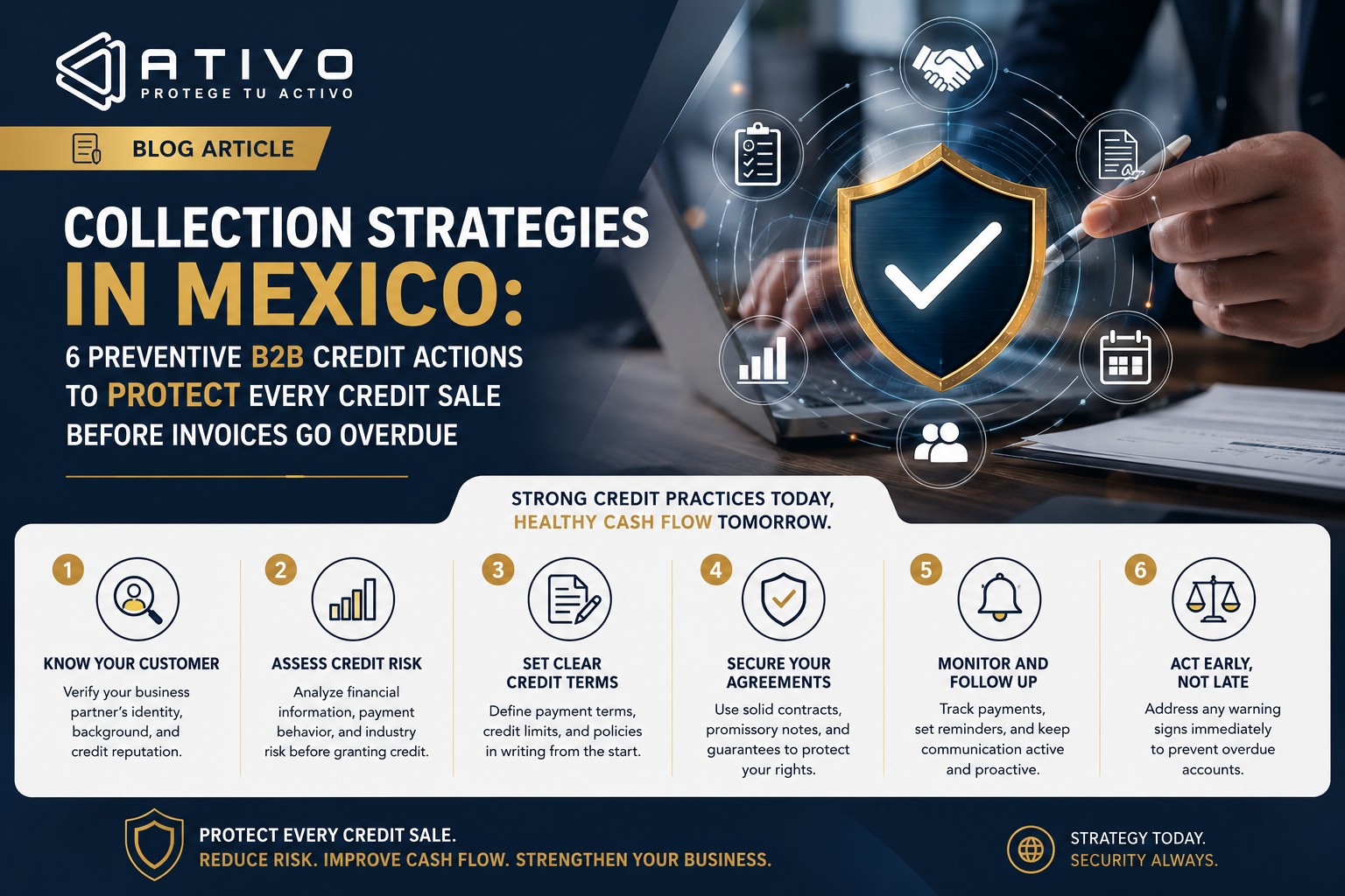 Collection strategies in Mexico: 6 preventive B2B credit actions to protect every credit sale — ATIVO