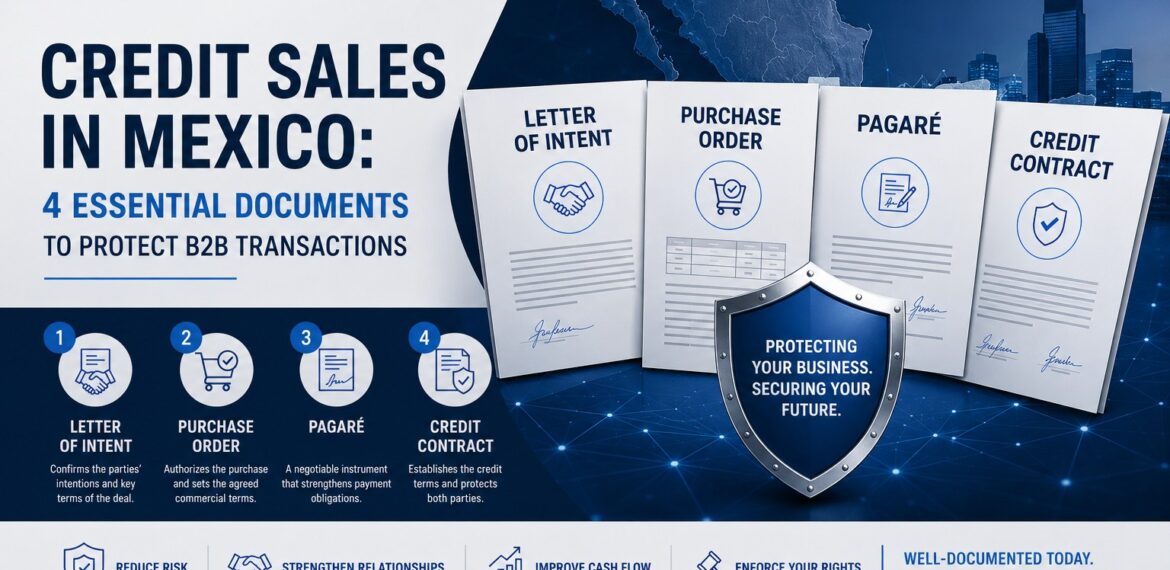 Credit sales in Mexico: 4 essential documents to protect B2B transactions — pagaré, credit contract — ATIVO