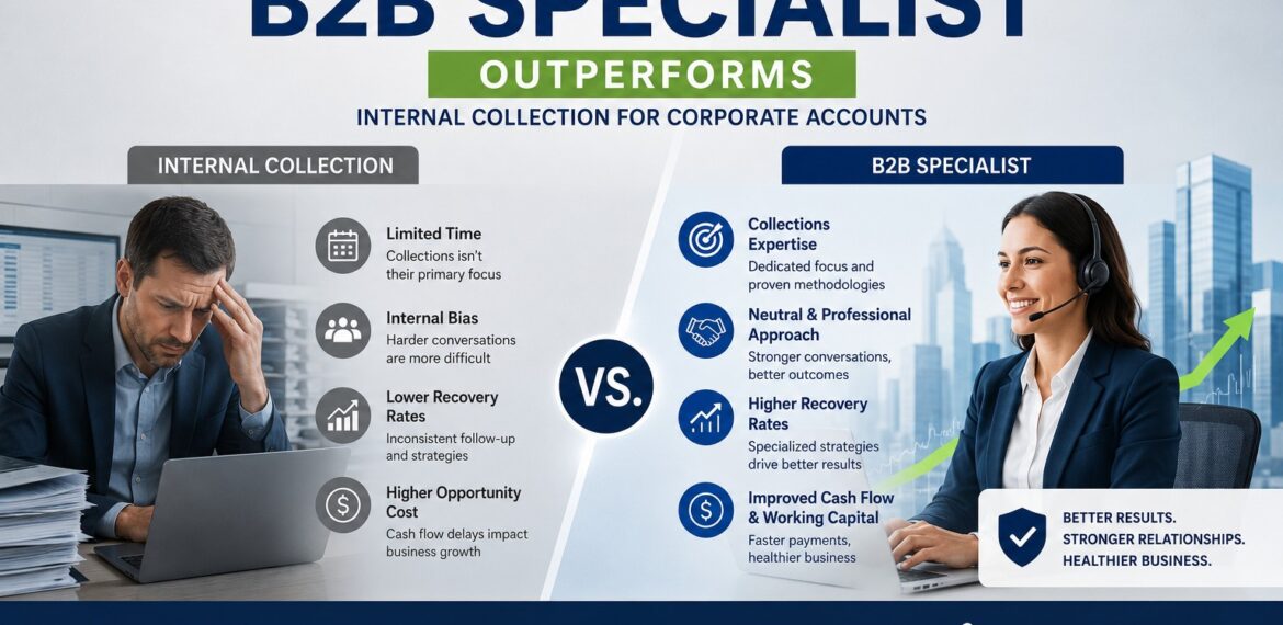 Collection agency in Mexico: why hiring a B2B specialist outperforms internal collection for corporate accounts — ATIVO