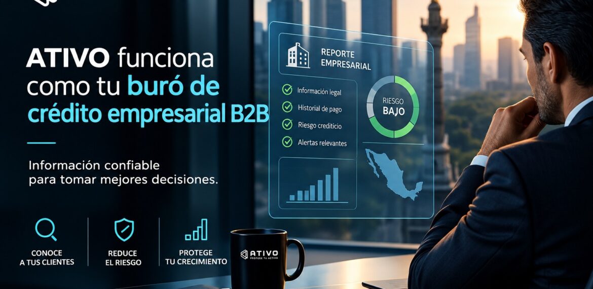 ATIVO funciona como tu buró de crédito empresarial B2B