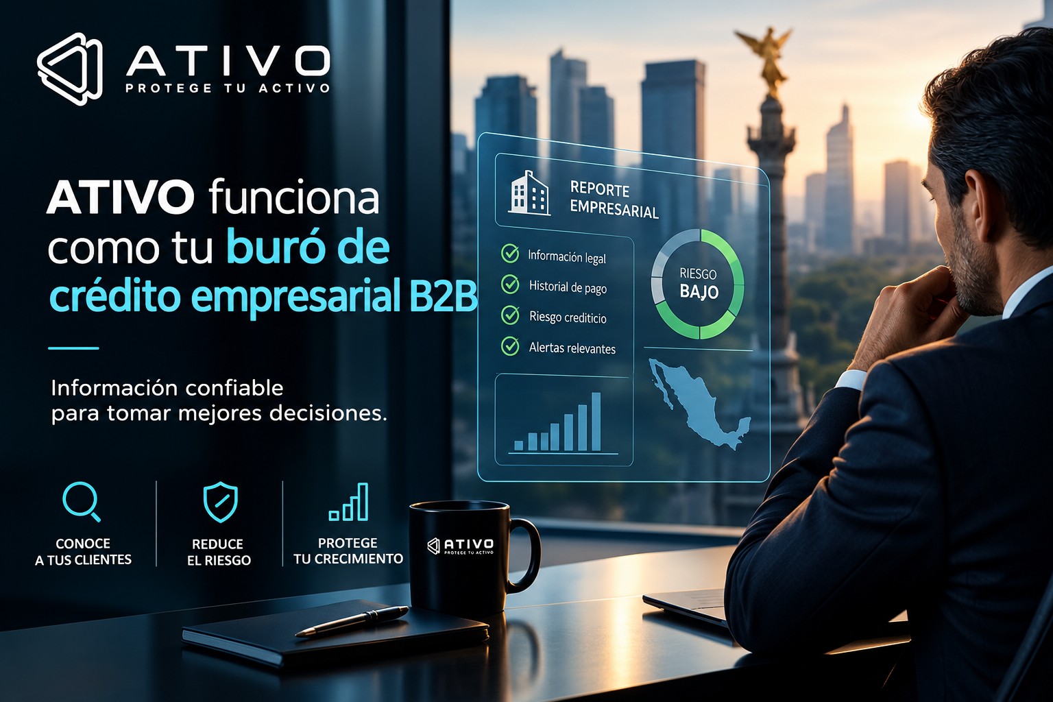 ATIVO funciona como tu buró de crédito empresarial B2B