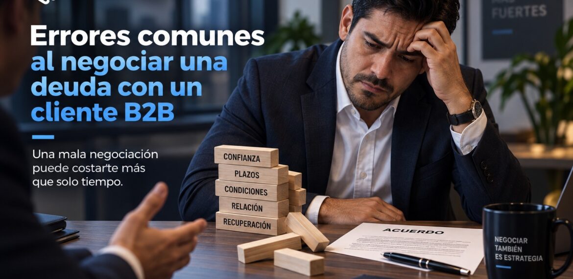 errores comunes al negociar una deuda con un cliente B2B