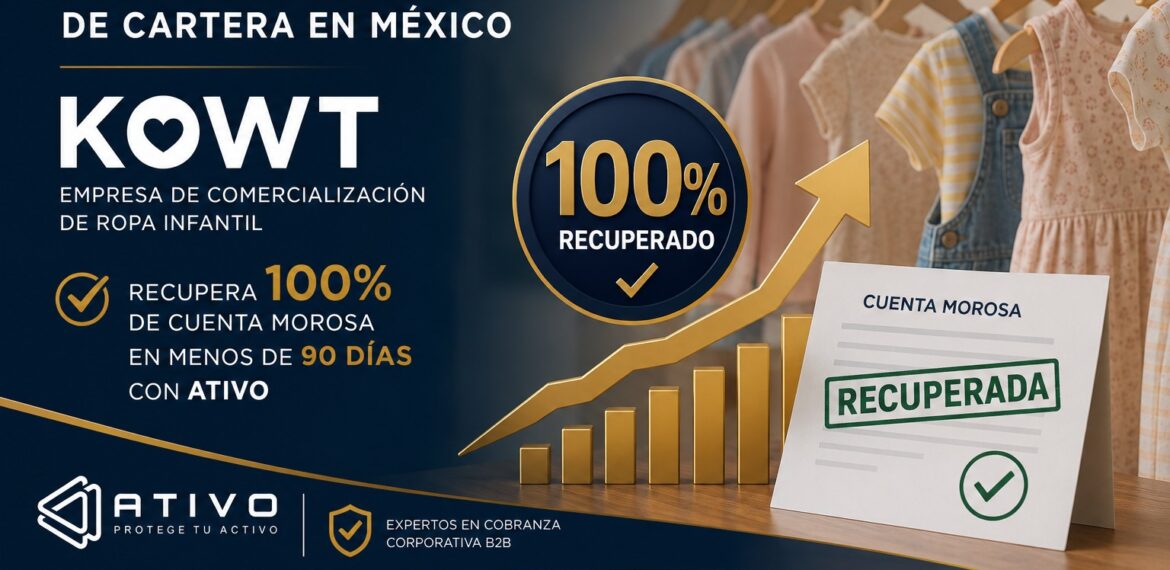 Recuperación acelerada de cartera en México: KOWT recupera 100% de cuenta morosa en menos de 90 días con ATIVO — historia de éxito