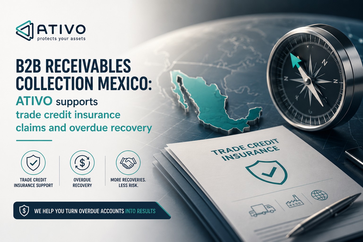 B2B receivables collection Mexico: ATIVO supports trade credit insurance claims and overdue recovery — ATIVO