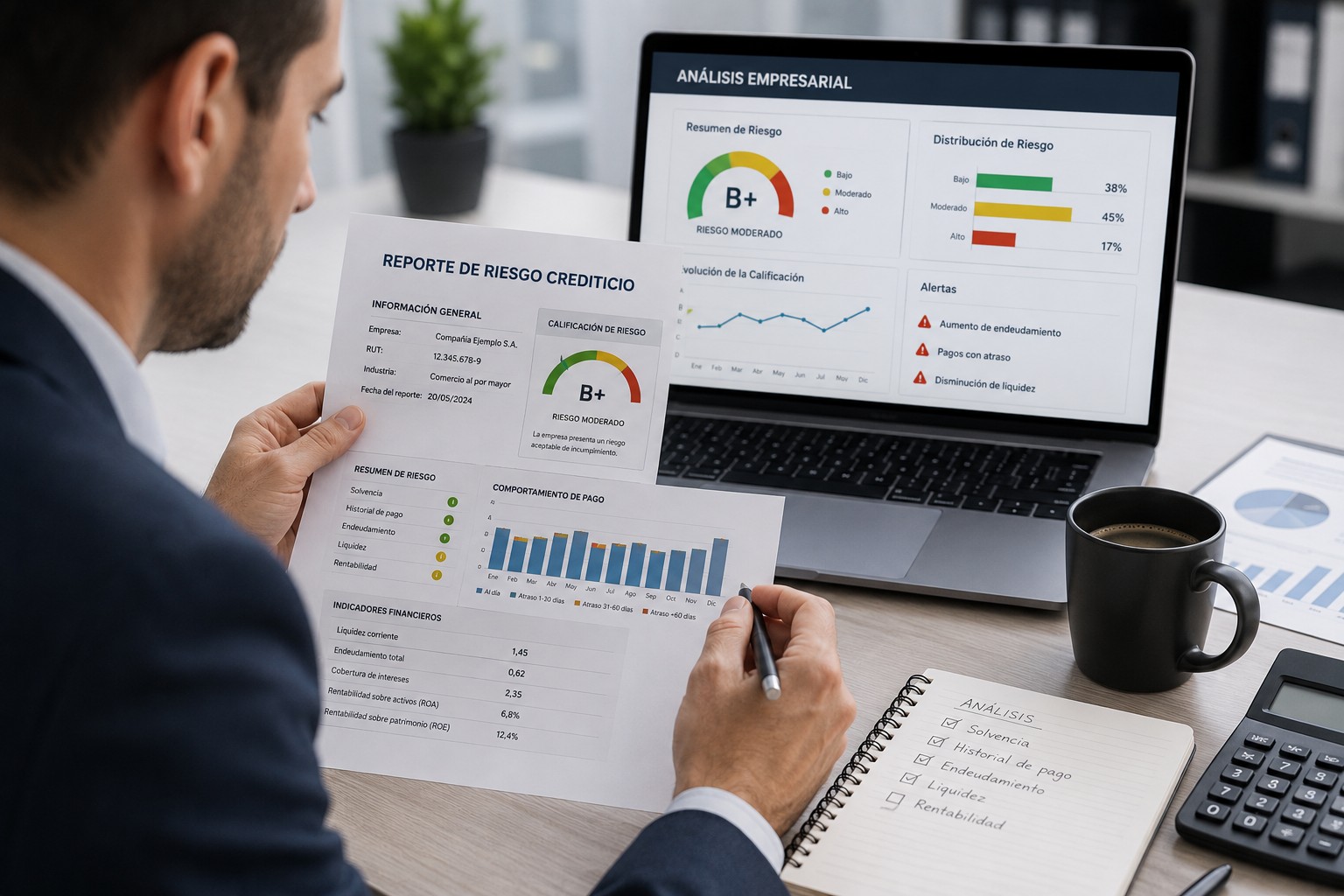 Reporte comercial y análisis de riesgo crediticio B2B en México — ATIVO